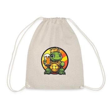 Bande dessinée de bière tortue - Sac de sport léger - nature - Devant