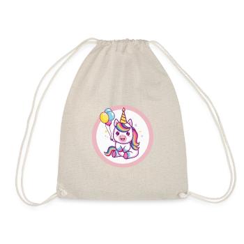 Unicorn Birthday Comic - Drawstring Bag - nature - Front
