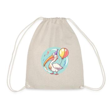 Bande dessinée d’anniversaire d’oiseau pélican - Sac de sport léger - nature - Devant