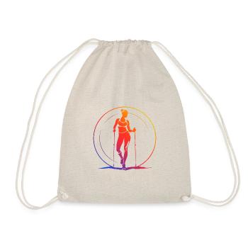 Marche Nordique Silhouette Coloré - Sac de sport léger - nature - Devant