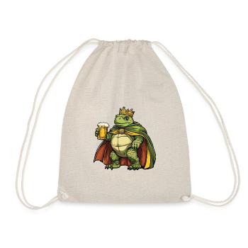 Turtle Beer Funny - Drawstring Bag - nature - Front