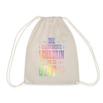 Allerbeste Lehrerin - Turnbeutel - Natur - Vorne