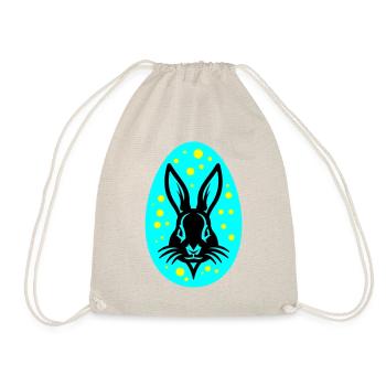 Osterei Osterhase Icon Ostern - Turnbeutel - Natur - Vorne