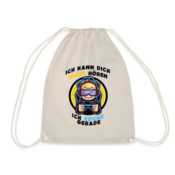 Gaming T-Shirts Mann Junge Gamer Geschenke - Turnbeutel - Natur - Vorne