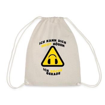 Kopfhörer Gaming T-Shirts Junge Gamer Geschenke - Turnbeutel - Natur - Vorne
