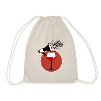 vin rouge annonce couleur alcool humour porte voix - Sac de sport léger - nature - Devant