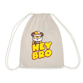 Hey Bro! - Turnbeutel - Natur - Vorne