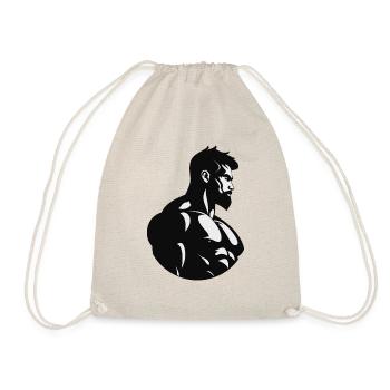 Homme musclé - Sac de sport léger - nature - Devant