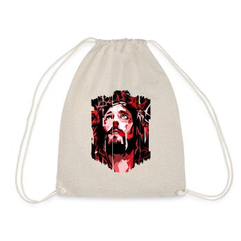 jesus bible christian religion christian cross christian - Drawstring Bag - nature - Front