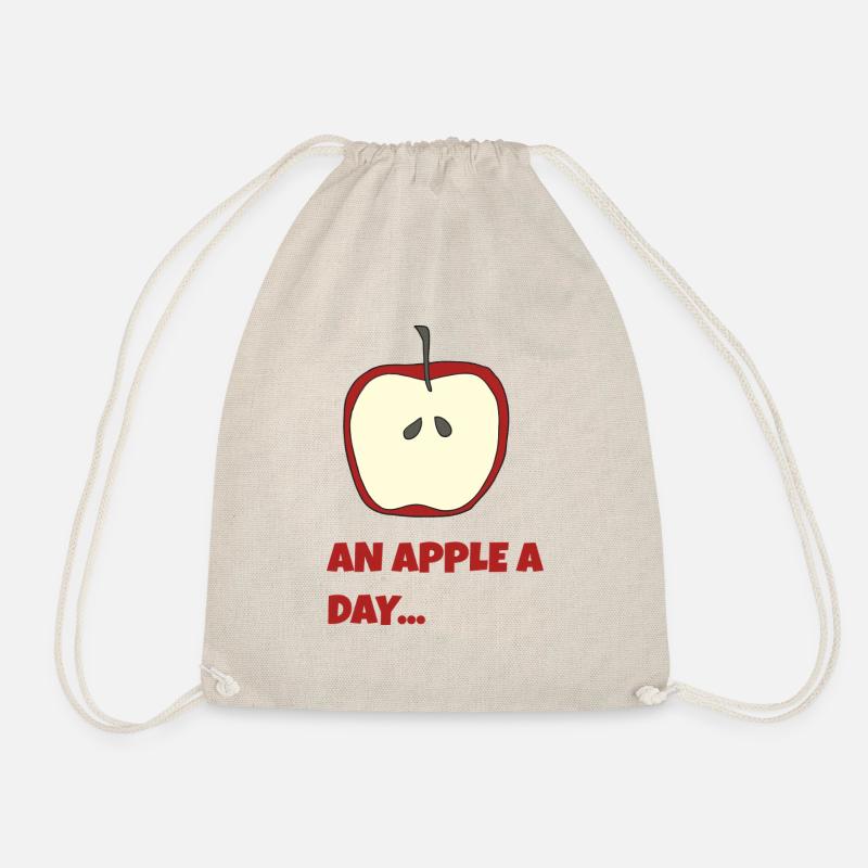 an apple - Turnbeutel - Natur