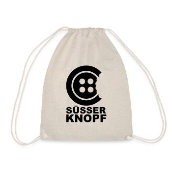 Süsser Knopf - Turnbeutel - Natur - Vorne