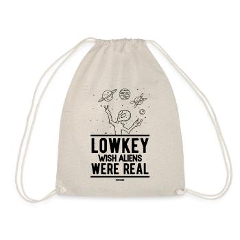 Wish Aliens Were Real - Drawstring Bag - nature - Front