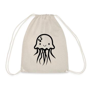 Jellyfish - Drawstring Bag - nature - Front