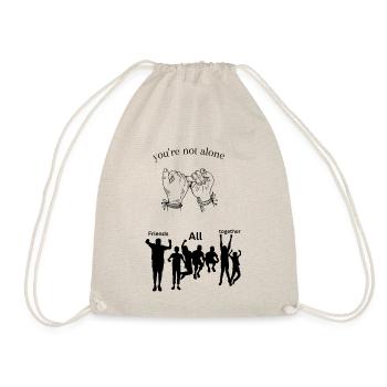 Not Alone - Drawstring Bag - nature - Front