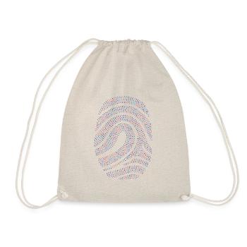Fingerabdruck - Turnbeutel - Natur - Vorne