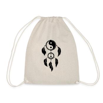 Capteur de rêves Yin Yang Peace idée cadeau spirituel - Sac de sport léger - nature - Devant