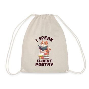I speak fluent poetry - Drawstring Bag - nature - Front