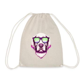 Hipster Labrador Retro Dog Retriever - Sac de sport léger - nature - Devant
