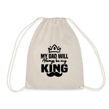 My father will always be my king - Drawstring Bag - nature - Front