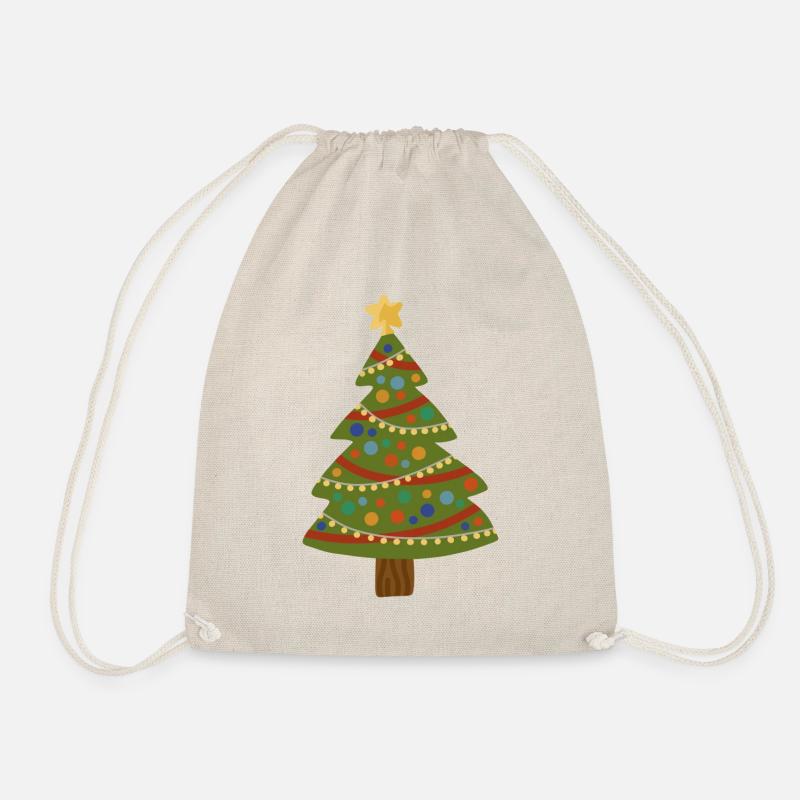 Weihnachtsbaum Tannenbaum Weihnachten Geschenkidee - Turnbeutel - Natur