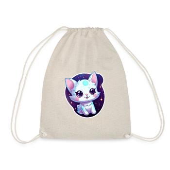 « Kitty Galaxy: Dessin animé mignon flottant dans l’espace » - Sac de sport léger - nature - Devant