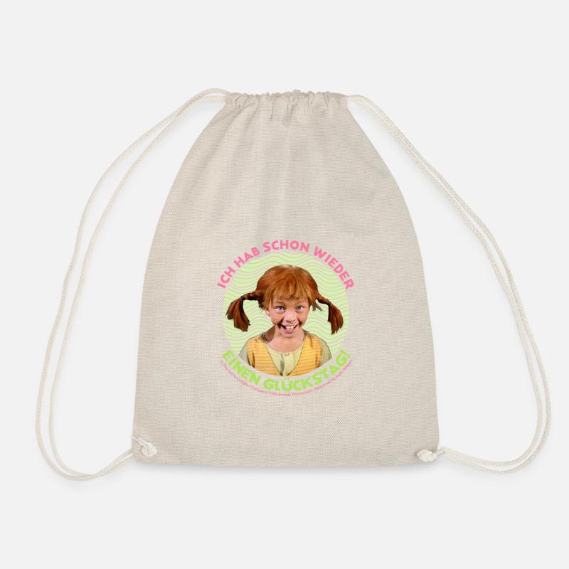 Pippi Langstrumpf Ich Hab Wieder Einen Glückstag! - Turnbeutel - Natur