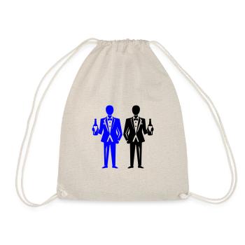 Groom Party Wedding Bachelor - Drawstring Bag - nature - Front