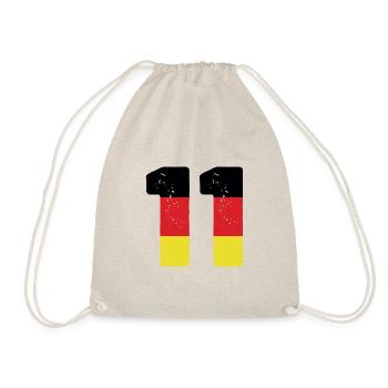 11 Numéro Jersey Allemagne - Sac de sport léger - nature - Devant
