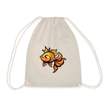 Couronne de bande dessinée Goldfish - Sac de sport léger - nature - Devant