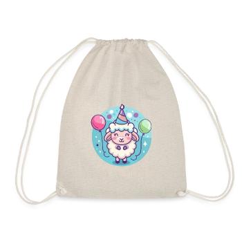 Sheep Birthday Comic - Drawstring Bag - nature - Front