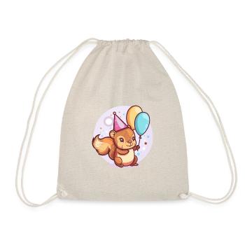 Bande dessinée d’anniversaire d’écureuil - Sac de sport léger - nature - Devant