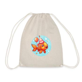Bande dessinée d’anniversaire de poisson rouge - Sac de sport léger - nature - Devant