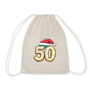50 Numéro Noël - Sac de sport léger - nature - Devant