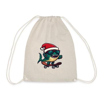 Piranha Poisson Noël Drôle - Sac de sport léger - nature - Devant