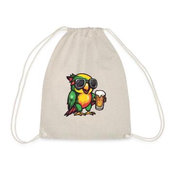 Papagai Ski Bier - Turnbeutel - Natur - Vorne