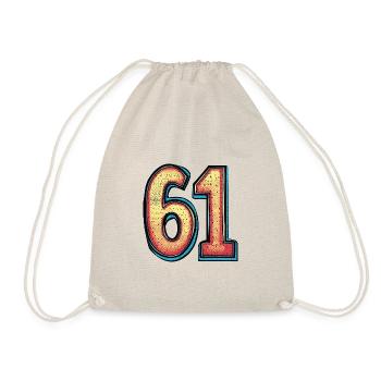 61 Symbole numérique - Sac de sport léger - nature - Devant