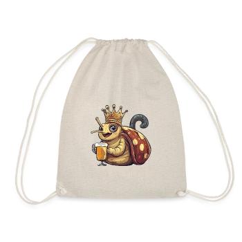 Bière d’escargot drôle - Sac de sport léger - nature - Devant