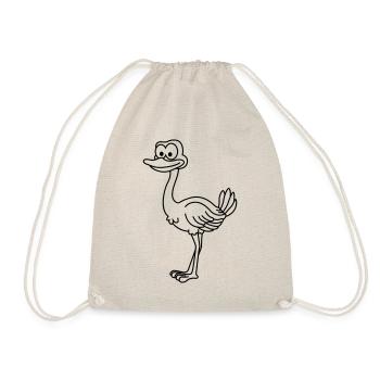 Strauss Comic Animal - Drawstring Bag - nature - Front