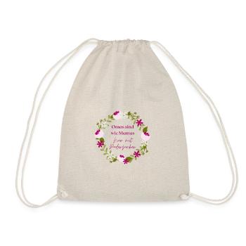 Design "Omas sind wie Mamas" - Turnbeutel - Natur - Vorne