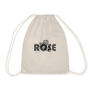 Rose typographie noir étymologie d'origine Latine - Sac de sport léger - nature - Devant