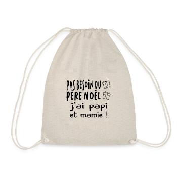 Père Noël papi et mamie - Sac de sport léger - nature - Devant