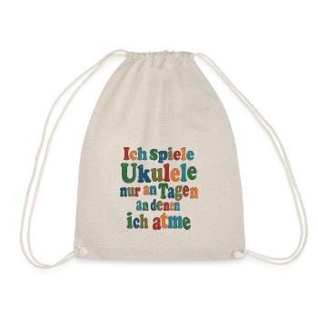 Je ne joue du ukulélé que les jours où je respire - Sac de sport léger - nature - Devant