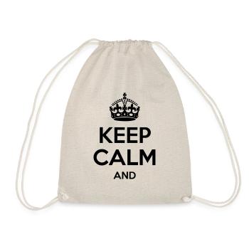 Keep Calm - Drawstring Bag - nature - Front