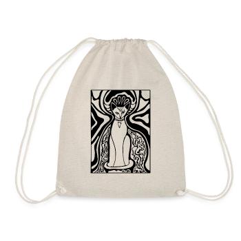 Cat Queen | Reine du chat - Sac de sport léger - nature - Devant