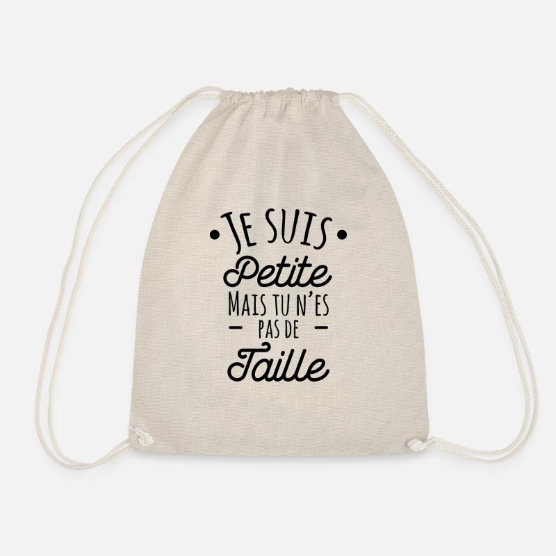 Ich bin klein, aber du bist nicht groß, Geschenk - Turnbeutel - Natur