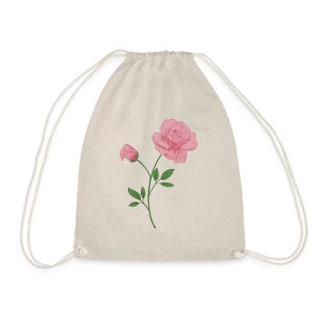 English rose - Drawstring Bag - nature - Front