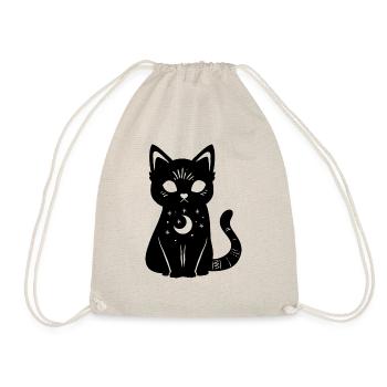 Black cat - Turnbeutel - Natur - Vorne