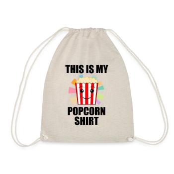 Popcorn Funny Saying Ironic Popcorn Design - Sac de sport léger - nature - Devant