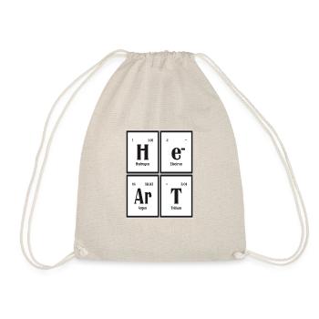 Heart | Periodic Table of Elements - Drawstring Bag - nature - Front