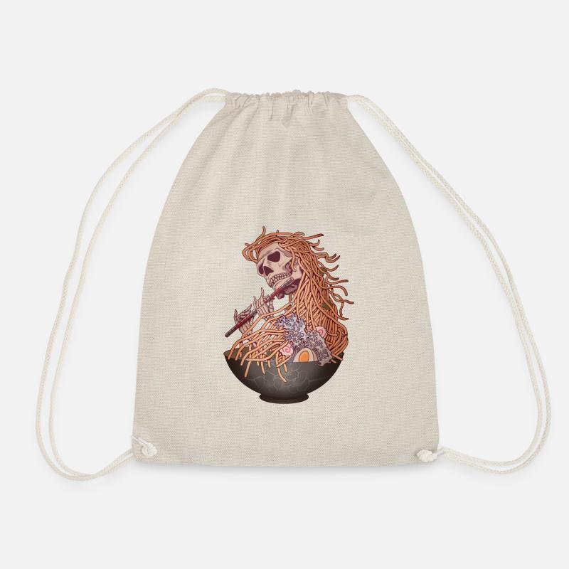 RAMEN GHOST - Drawstring Bag - nature